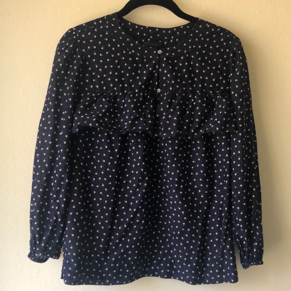 J. Crew ruffled blouse